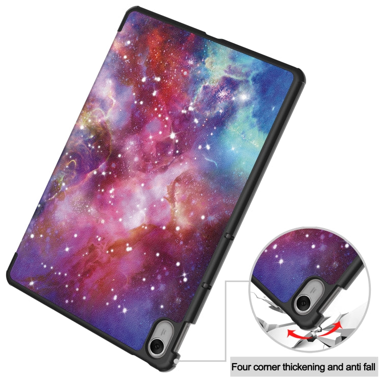 Custer Painted 3-Fold Holder Smart Leather Tablet Case, For Huawei MatePad 11.5 2023
