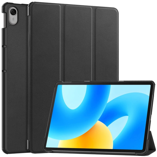 Custer Texture 3-Fold Holder Leather Tablet Case, For Huawei MatePad 11.5 2023