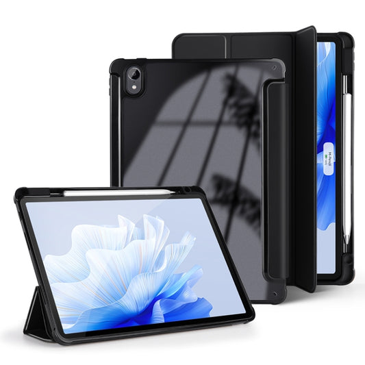3-Fold Clear Acrylic Leather Tablet Case, For Huawei MatePad Air 11.5 inch, For Huawei MatePad 11 2023