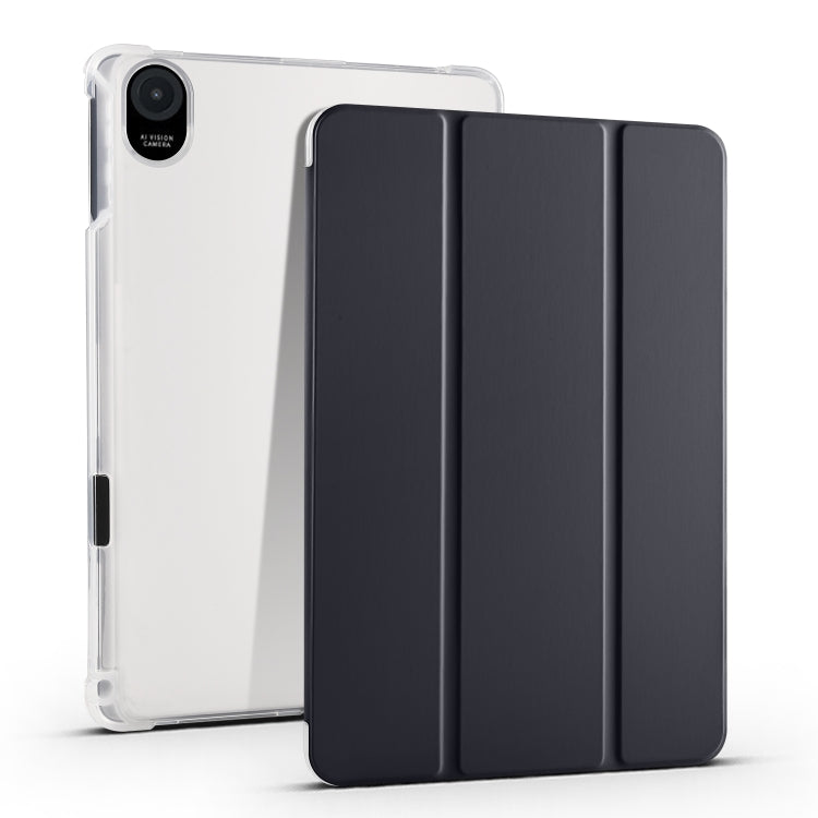 3-folding Transparent TPU Smart Leather Tablet Case, For Honor Pad V8 Pro, For Honor Pad X8 Pro / Pad X9, For Honor Pad 8, For Honor MagicPad 13 inch