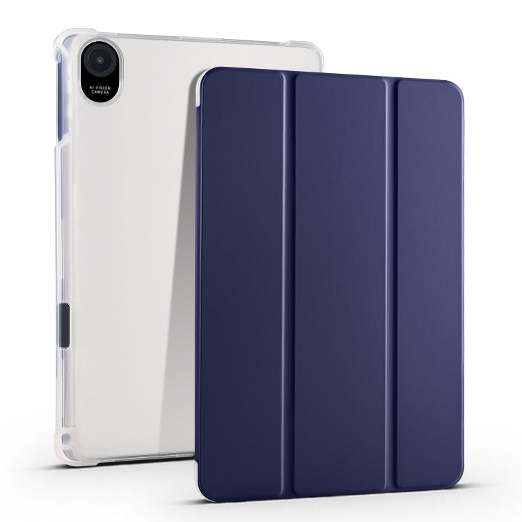 3-folding Transparent TPU Smart Leather Tablet Case, For Honor Pad V8 Pro, For Honor Pad X8 Pro / Pad X9, For Honor Pad 8, For Honor MagicPad 13 inch