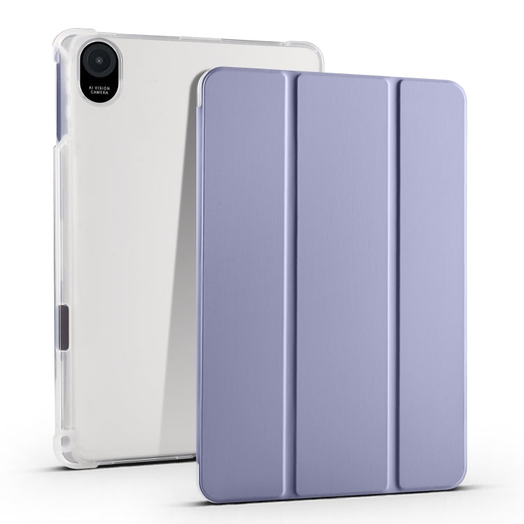 3-folding Transparent TPU Smart Leather Tablet Case, For Honor Pad V8 Pro, For Honor Pad X8 Pro / Pad X9, For Honor Pad 8, For Honor MagicPad 13 inch