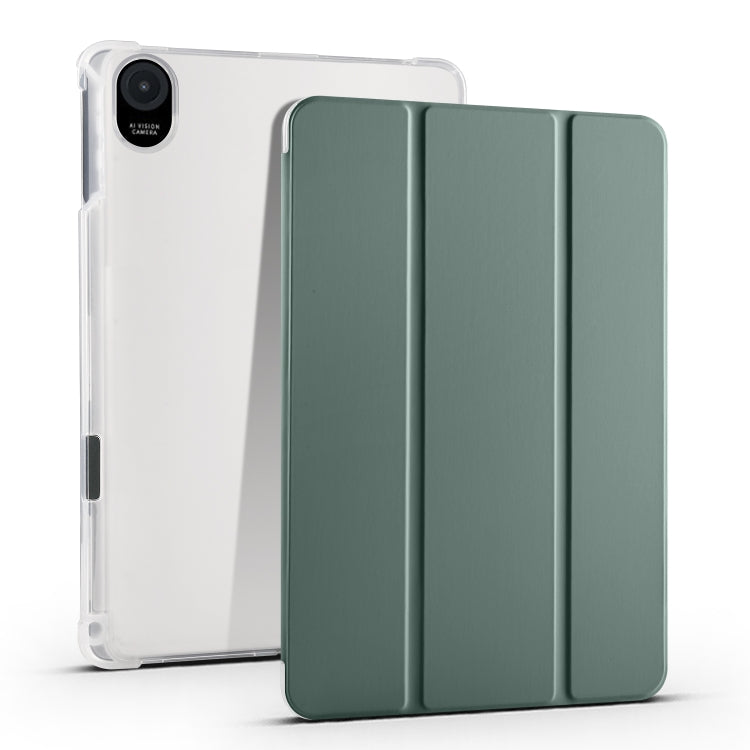 3-folding Transparent TPU Smart Leather Tablet Case, For Honor Pad V8 Pro, For Honor Pad X8 Pro / Pad X9, For Honor Pad 8, For Honor MagicPad 13 inch