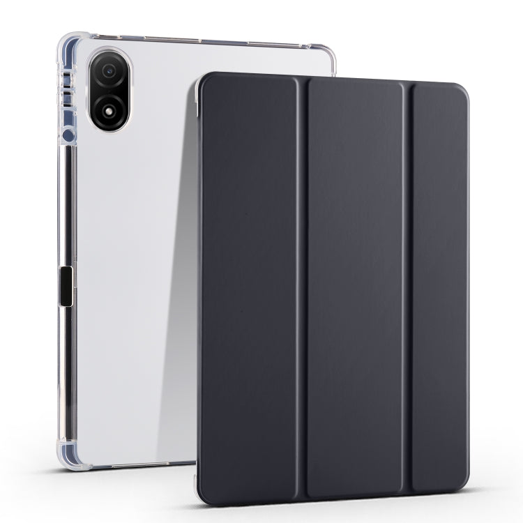 3-folding Transparent TPU Smart Leather Tablet Case, For Honor Pad V8 Pro, For Honor Pad X8 Pro / Pad X9, For Honor Pad 8, For Honor MagicPad 13 inch