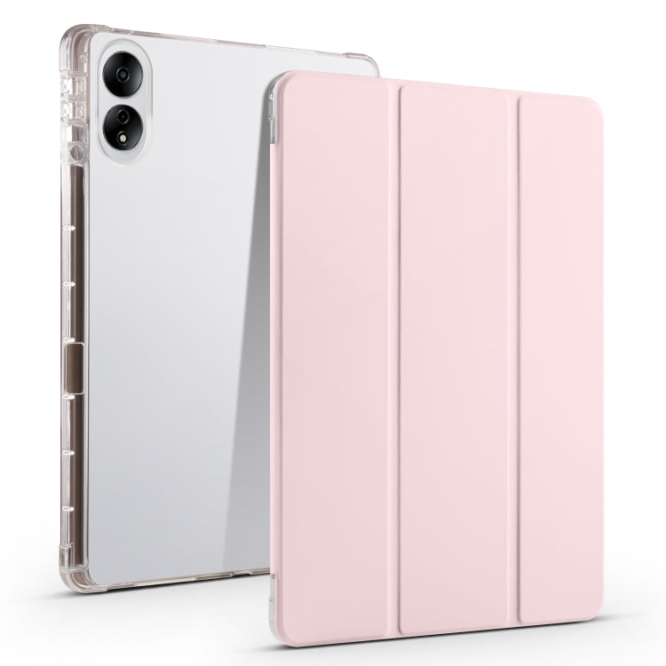 3-folding Transparent TPU Smart Leather Tablet Case, For Honor Pad V8 Pro, For Honor Pad X8 Pro / Pad X9, For Honor Pad 8, For Honor MagicPad 13 inch