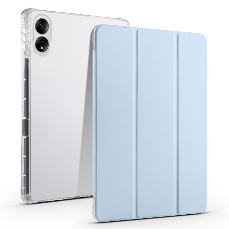 3-folding Transparent TPU Smart Leather Tablet Case, For Honor Pad V8 Pro, For Honor Pad X8 Pro / Pad X9, For Honor Pad 8, For Honor MagicPad 13 inch