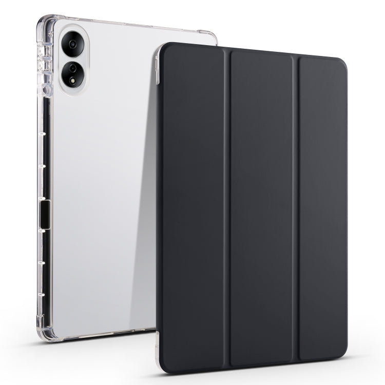 3-folding Transparent TPU Smart Leather Tablet Case, For Honor Pad V8 Pro, For Honor Pad X8 Pro / Pad X9, For Honor Pad 8, For Honor MagicPad 13 inch