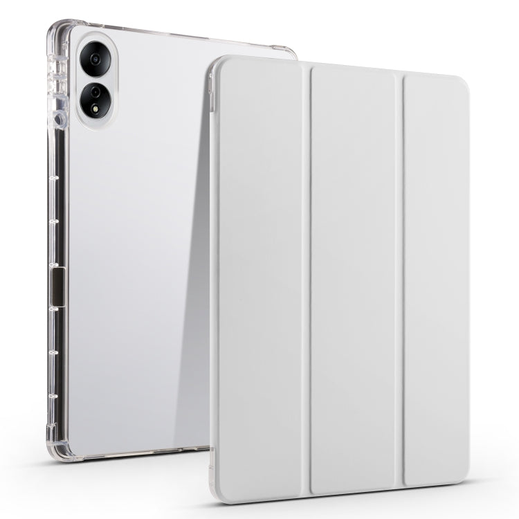 3-folding Transparent TPU Smart Leather Tablet Case, For Honor Pad V8 Pro, For Honor Pad X8 Pro / Pad X9, For Honor Pad 8, For Honor MagicPad 13 inch