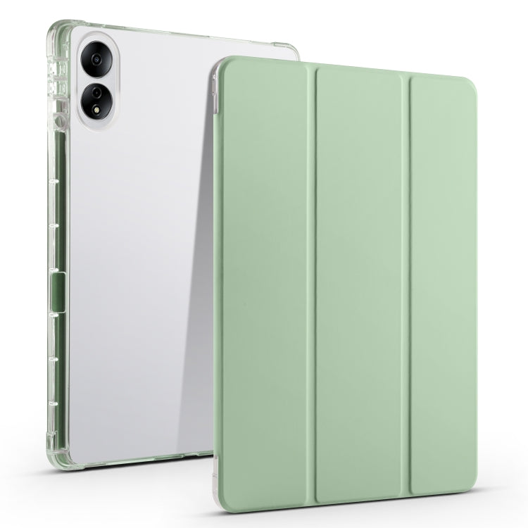 3-folding Transparent TPU Smart Leather Tablet Case, For Honor Pad V8 Pro, For Honor Pad X8 Pro / Pad X9, For Honor Pad 8, For Honor MagicPad 13 inch