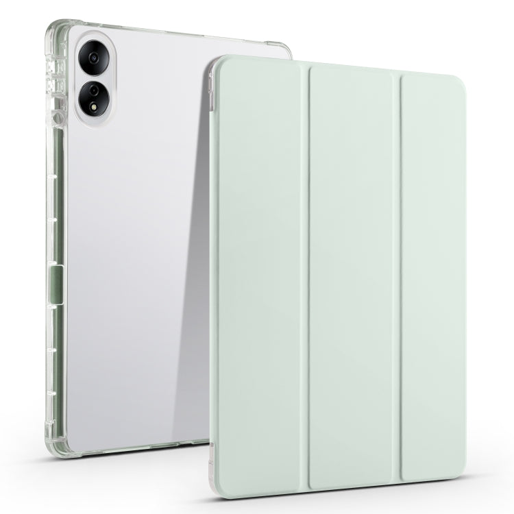 3-folding Transparent TPU Smart Leather Tablet Case, For Honor Pad V8 Pro, For Honor Pad X8 Pro / Pad X9, For Honor Pad 8, For Honor MagicPad 13 inch