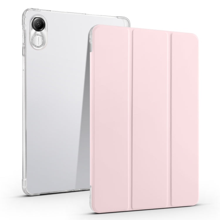 3-folding Transparent TPU Smart Leather Tablet Case, For Honor Pad V8 Pro, For Honor Pad X8 Pro / Pad X9, For Honor Pad 8, For Honor MagicPad 13 inch