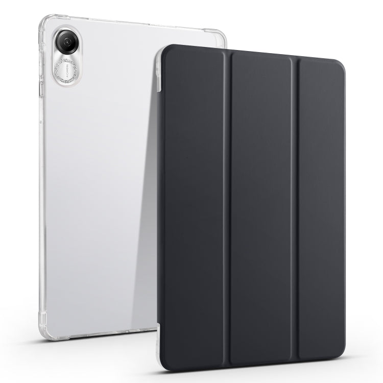 3-folding Transparent TPU Smart Leather Tablet Case, For Honor Pad V8 Pro, For Honor Pad X8 Pro / Pad X9, For Honor Pad 8, For Honor MagicPad 13 inch
