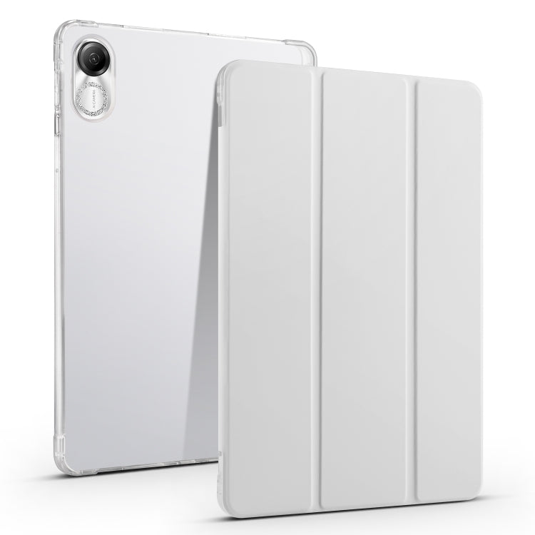 3-folding Transparent TPU Smart Leather Tablet Case, For Honor Pad V8 Pro, For Honor Pad X8 Pro / Pad X9, For Honor Pad 8, For Honor MagicPad 13 inch