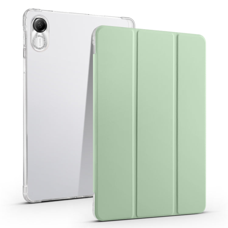 3-folding Transparent TPU Smart Leather Tablet Case, For Honor Pad V8 Pro, For Honor Pad X8 Pro / Pad X9, For Honor Pad 8, For Honor MagicPad 13 inch