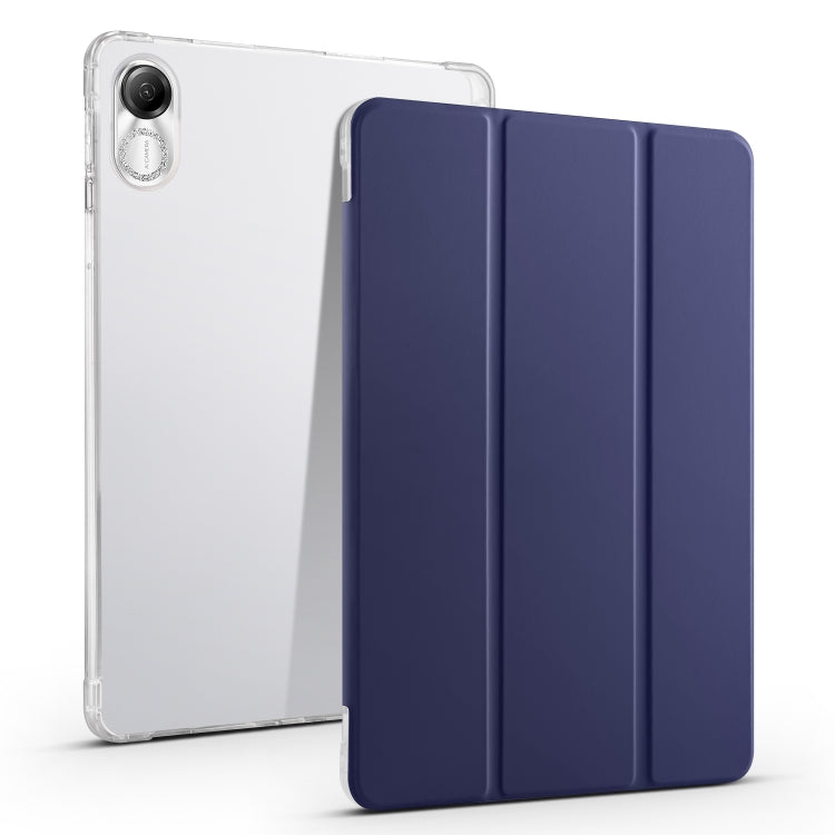 3-folding Transparent TPU Smart Leather Tablet Case, For Honor Pad V8 Pro, For Honor Pad X8 Pro / Pad X9, For Honor Pad 8, For Honor MagicPad 13 inch