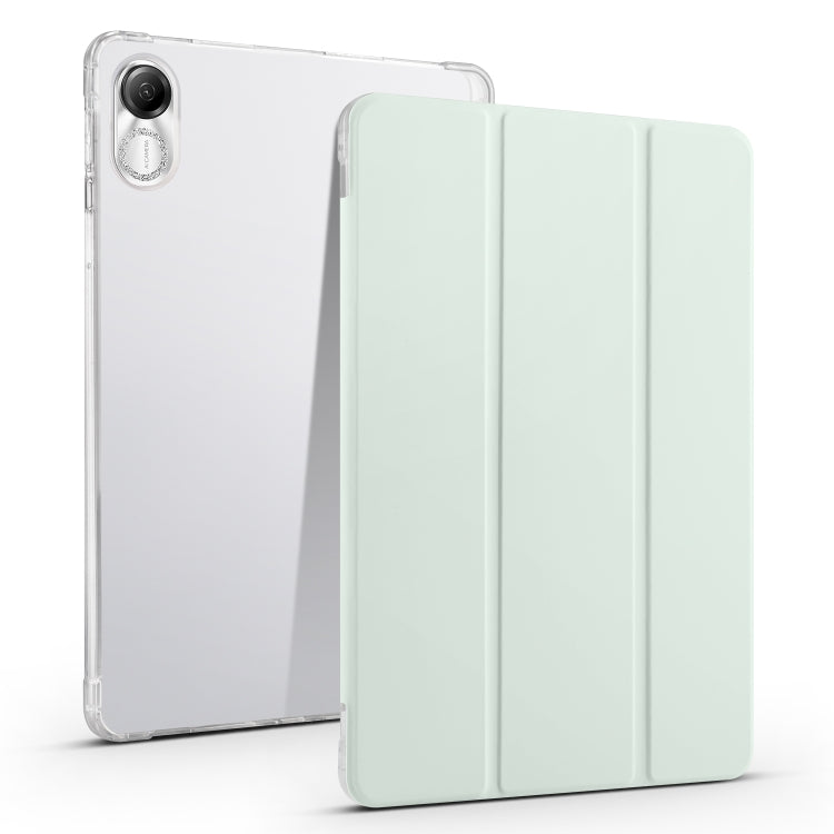 3-folding Transparent TPU Smart Leather Tablet Case, For Honor Pad V8 Pro, For Honor Pad X8 Pro / Pad X9, For Honor Pad 8, For Honor MagicPad 13 inch