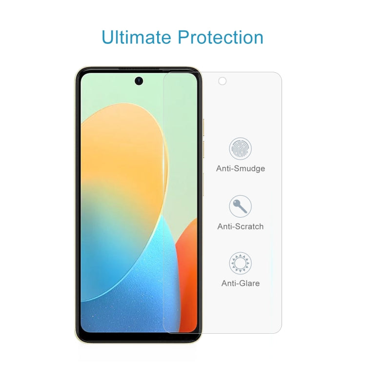 10pcs 0.26mm 9H 2.5D Tempered Glass Film, For Tecno Spark Go 2024, For Tecno Pop 8, For Tecno Pova 5 Pro