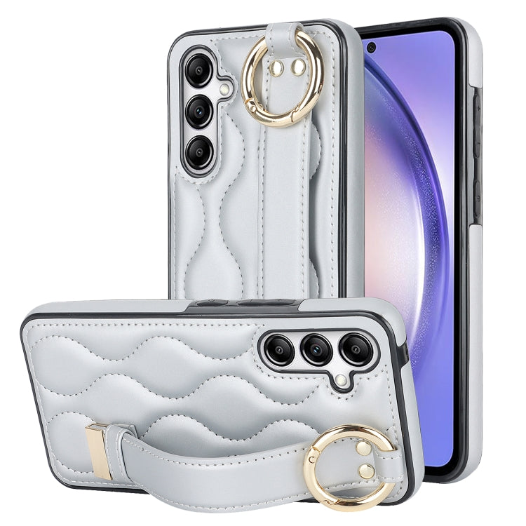 Non-slip Full Coverage Ring PU Phone Case with Wristband, For Samsung Galaxy A14 4G / 5G, For Samsung Galaxy A54 5G, For Samsung Galaxy S23 Ultra, For Samsung Galaxy S23, For Samsung Galaxy A53 5G, For Samsung Galaxy S22 Ultra