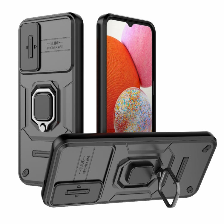 Sliding Camshield TPU + PC Shockproof Phone Case with Holder, For Samsung Galaxy A25 5G, For Samsung Galaxy A24 5G, For Samsung Galaxy A34 5G, For Samsung Galaxy A54 5G, For Samsung Galaxy S23 Ultra 5G, For Samsung Galaxy S23+ 5G                       ...