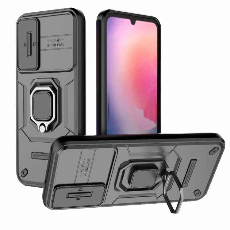 Sliding Camshield TPU + PC Shockproof Phone Case with Holder, For Samsung Galaxy A25 5G, For Samsung Galaxy A24 5G, For Samsung Galaxy A34 5G, For Samsung Galaxy A54 5G, For Samsung Galaxy S23 Ultra 5G, For Samsung Galaxy S23+ 5G                       ...