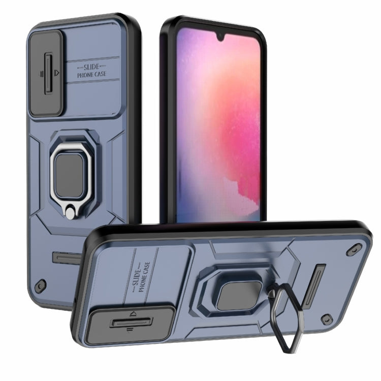 Sliding Camshield TPU + PC Shockproof Phone Case with Holder, For Samsung Galaxy A25 5G, For Samsung Galaxy A24 5G, For Samsung Galaxy A34 5G, For Samsung Galaxy A54 5G, For Samsung Galaxy S23 Ultra 5G, For Samsung Galaxy S23+ 5G                       ...