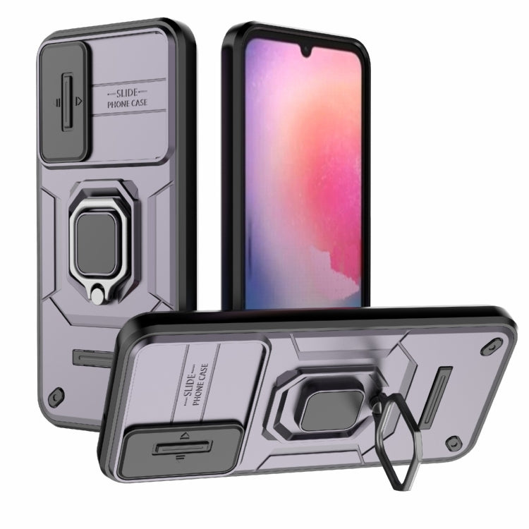 Sliding Camshield TPU + PC Shockproof Phone Case with Holder, For Samsung Galaxy A25 5G, For Samsung Galaxy A24 5G, For Samsung Galaxy A34 5G, For Samsung Galaxy A54 5G, For Samsung Galaxy S23 Ultra 5G, For Samsung Galaxy S23+ 5G                       ...