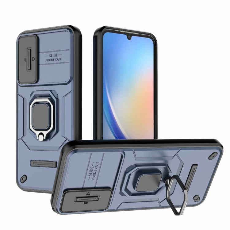 Sliding Camshield TPU + PC Shockproof Phone Case with Holder, For Samsung Galaxy A25 5G, For Samsung Galaxy A24 5G, For Samsung Galaxy A34 5G, For Samsung Galaxy A54 5G, For Samsung Galaxy S23 Ultra 5G, For Samsung Galaxy S23+ 5G                       ...