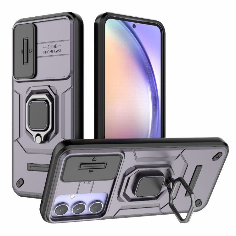 Sliding Camshield TPU + PC Shockproof Phone Case with Holder, For Samsung Galaxy A25 5G, For Samsung Galaxy A24 5G, For Samsung Galaxy A34 5G, For Samsung Galaxy A54 5G, For Samsung Galaxy S23 Ultra 5G, For Samsung Galaxy S23+ 5G                       ...