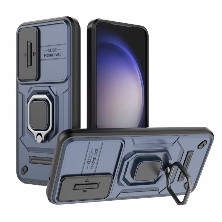 Sliding Camshield TPU + PC Shockproof Phone Case with Holder, For Samsung Galaxy A25 5G, For Samsung Galaxy A24 5G, For Samsung Galaxy A34 5G, For Samsung Galaxy A54 5G, For Samsung Galaxy S23 Ultra 5G, For Samsung Galaxy S23+ 5G                       ...