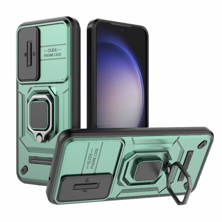 Sliding Camshield TPU + PC Shockproof Phone Case with Holder, For Samsung Galaxy A25 5G, For Samsung Galaxy A24 5G, For Samsung Galaxy A34 5G, For Samsung Galaxy A54 5G, For Samsung Galaxy S23 Ultra 5G, For Samsung Galaxy S23+ 5G                       ...