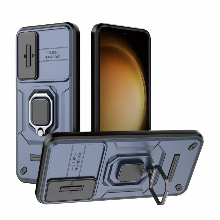 Sliding Camshield TPU + PC Shockproof Phone Case with Holder, For Samsung Galaxy A25 5G, For Samsung Galaxy A24 5G, For Samsung Galaxy A34 5G, For Samsung Galaxy A54 5G, For Samsung Galaxy S23 Ultra 5G, For Samsung Galaxy S23+ 5G                       ...