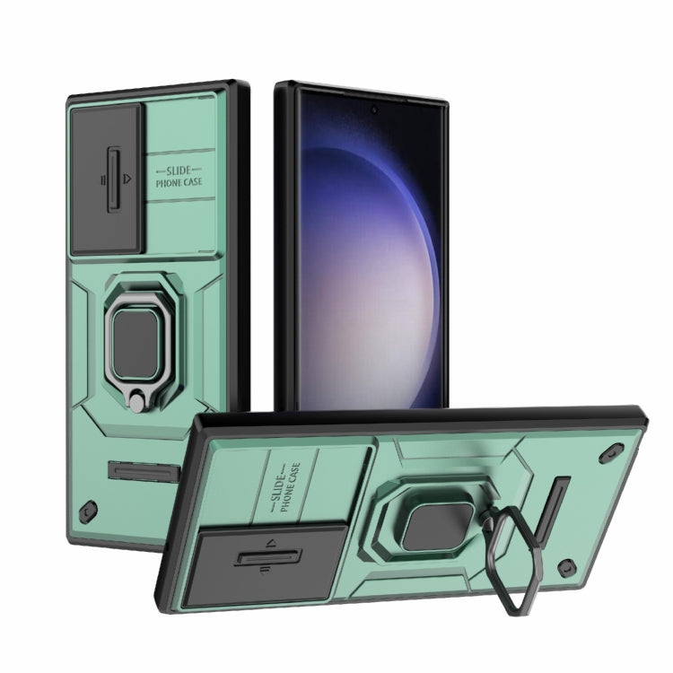 Sliding Camshield TPU + PC Shockproof Phone Case with Holder, For Samsung Galaxy A25 5G, For Samsung Galaxy A24 5G, For Samsung Galaxy A34 5G, For Samsung Galaxy A54 5G, For Samsung Galaxy S23 Ultra 5G, For Samsung Galaxy S23+ 5G                       ...