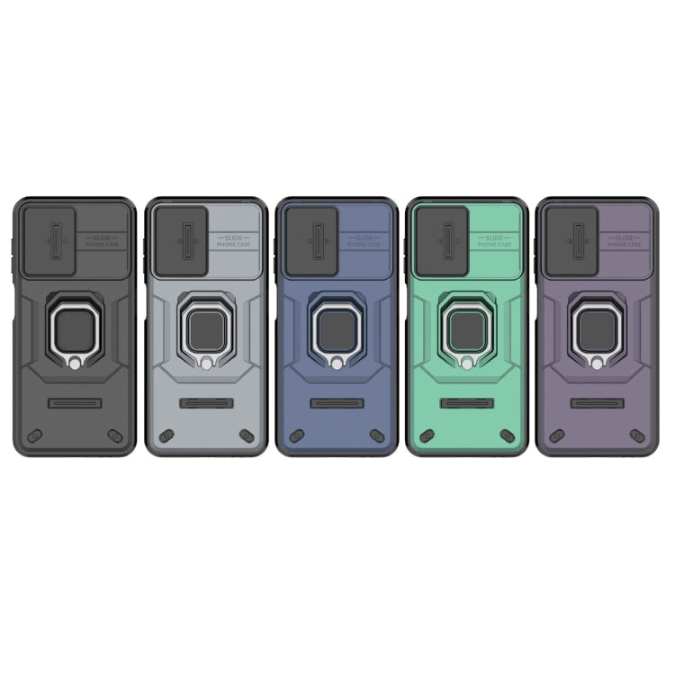 Sliding Camshield TPU + PC Shockproof Phone Case with Holder, For Samsung Galaxy A13 5G