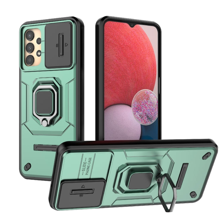 Sliding Camshield TPU + PC Shockproof Phone Case with Holder, For Samsung Galaxy A13 5G