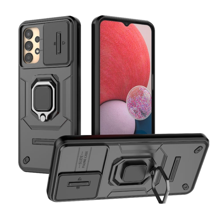 Sliding Camshield TPU + PC Shockproof Phone Case with Holder, For Samsung Galaxy A25 5G, For Samsung Galaxy A24 5G, For Samsung Galaxy A34 5G, For Samsung Galaxy A54 5G, For Samsung Galaxy S23 Ultra 5G, For Samsung Galaxy S23+ 5G                       ...
