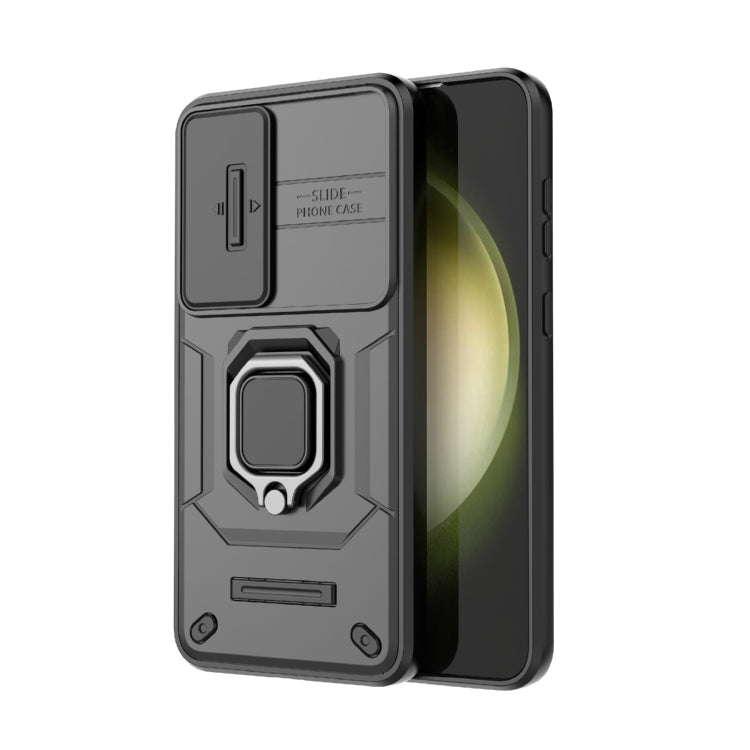 Sliding Camshield TPU + PC Shockproof Phone Case with Holder, For Samsung Galaxy M55 5G, For Samsung Galaxy M15 5G, For Samsung Galaxy A15 5G, For Samsung Galaxy A55 5G, For Samsung Galaxy A35 5G, For Samsung Galaxy S24 Ultra 5G                        ...