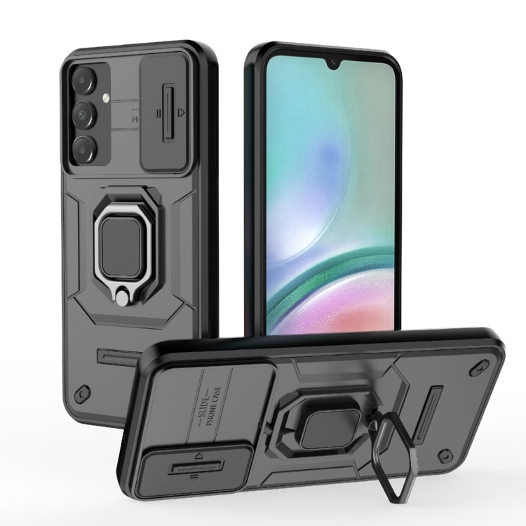 Sliding Camshield TPU + PC Shockproof Phone Case with Holder, For Samsung Galaxy M55 5G, For Samsung Galaxy M15 5G, For Samsung Galaxy A15 5G, For Samsung Galaxy A55 5G, For Samsung Galaxy A35 5G, For Samsung Galaxy S24 Ultra 5G                        ...