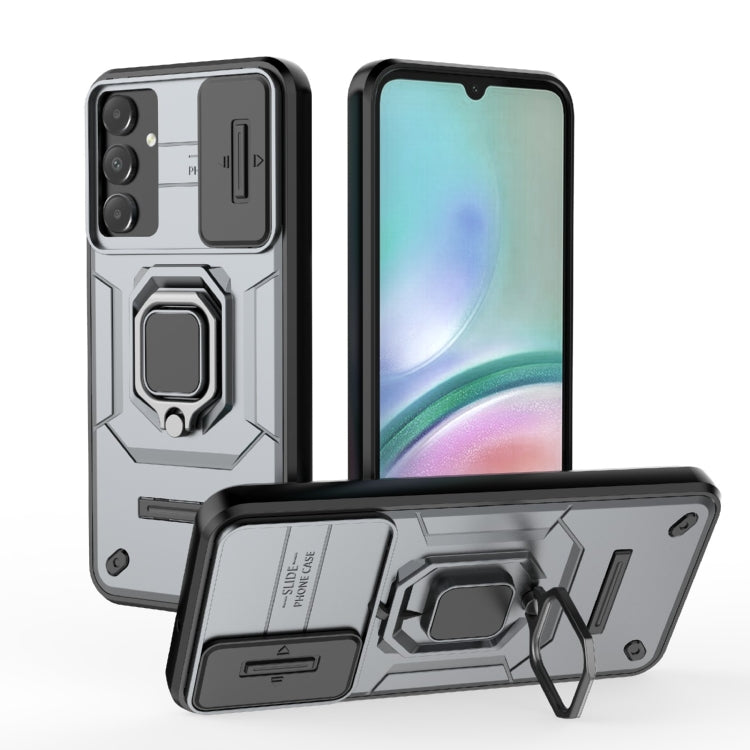 Sliding Camshield TPU + PC Shockproof Phone Case with Holder, For Samsung Galaxy M55 5G, For Samsung Galaxy M15 5G, For Samsung Galaxy A15 5G, For Samsung Galaxy A55 5G, For Samsung Galaxy A35 5G, For Samsung Galaxy S24 Ultra 5G                        ...
