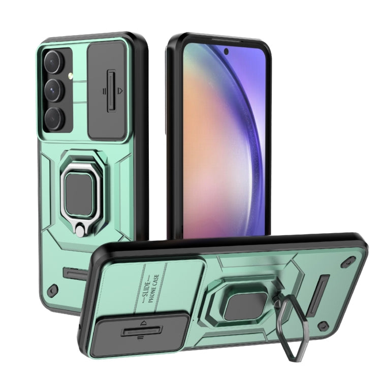 Sliding Camshield TPU + PC Shockproof Phone Case with Holder, For Samsung Galaxy M55 5G, For Samsung Galaxy M15 5G, For Samsung Galaxy A15 5G, For Samsung Galaxy A55 5G, For Samsung Galaxy A35 5G, For Samsung Galaxy S24 Ultra 5G                        ...