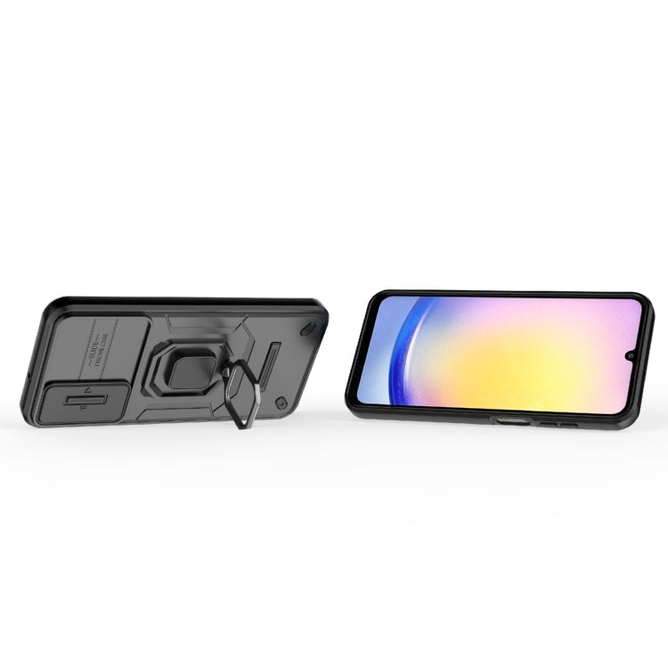 Sliding Camshield TPU + PC Shockproof Phone Case with Holder, For Samsung Galaxy A25 5G, For Samsung Galaxy A24 5G, For Samsung Galaxy A34 5G, For Samsung Galaxy A54 5G, For Samsung Galaxy S23 Ultra 5G, For Samsung Galaxy S23+ 5G                       ...