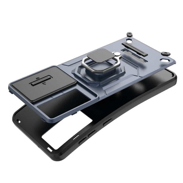 Sliding Camshield TPU + PC Shockproof Phone Case with Holder, For Samsung Galaxy M55 5G, For Samsung Galaxy M15 5G, For Samsung Galaxy A15 5G, For Samsung Galaxy A55 5G, For Samsung Galaxy A35 5G, For Samsung Galaxy S24 Ultra 5G                        ...