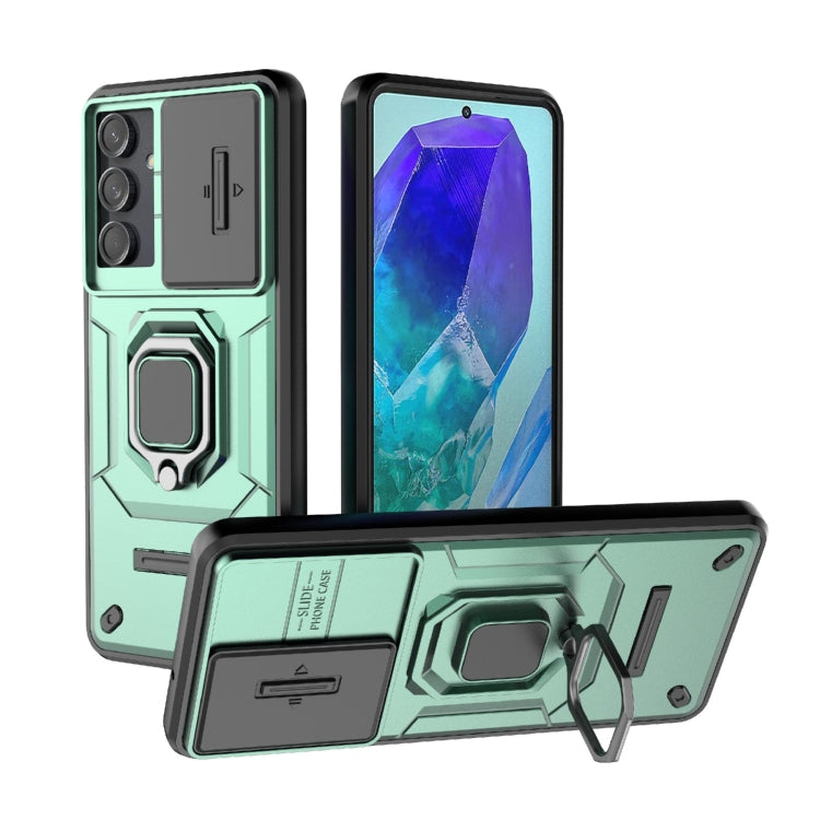 Sliding Camshield TPU + PC Shockproof Phone Case with Holder, For Samsung Galaxy M55 5G, For Samsung Galaxy M15 5G, For Samsung Galaxy A15 5G, For Samsung Galaxy A55 5G, For Samsung Galaxy A35 5G, For Samsung Galaxy S24 Ultra 5G                        ...