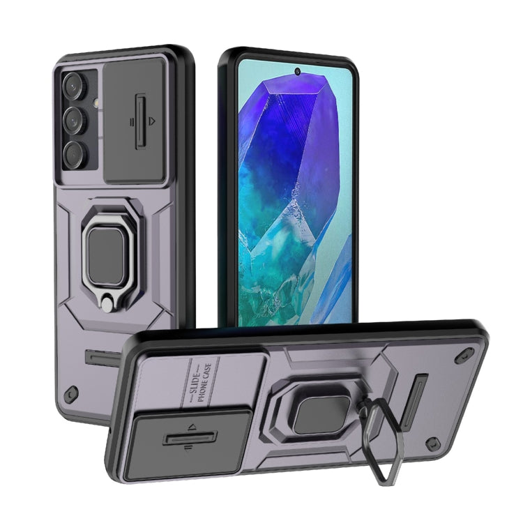 Sliding Camshield TPU + PC Shockproof Phone Case with Holder, For Samsung Galaxy M55 5G, For Samsung Galaxy M15 5G, For Samsung Galaxy A15 5G, For Samsung Galaxy A55 5G, For Samsung Galaxy A35 5G, For Samsung Galaxy S24 Ultra 5G                        ...
