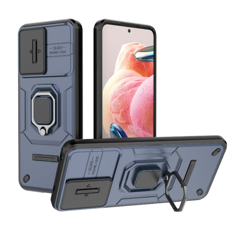 Sliding Camshield TPU + PC Shockproof Phone Case with Holder, For Xiaomi 14, For Xiaomi Redmi Note 13 5G, For Xiaomi Redmi Note 13 Pro 5G, For Xiaomi Redmi K70 5G, For Xiaomi Redmi Note 12S 4G Global, For Xiaomi Redmi Note 12 4G Global                 ...
