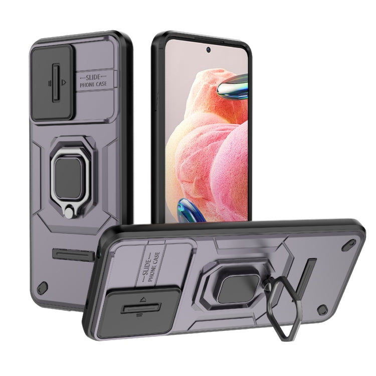 Sliding Camshield TPU + PC Shockproof Phone Case with Holder, For Xiaomi 14, For Xiaomi Redmi Note 13 5G, For Xiaomi Redmi Note 13 Pro 5G, For Xiaomi Redmi K70 5G, For Xiaomi Redmi Note 12S 4G Global, For Xiaomi Redmi Note 12 4G Global                 ...