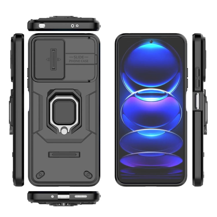 Sliding Camshield TPU + PC Shockproof Phone Case with Holder, For Xiaomi Redmi Note 12 5G Global, For Xiaomi Redmi K60 Ultra 5G, For Xiaomi Redmi K60 5G