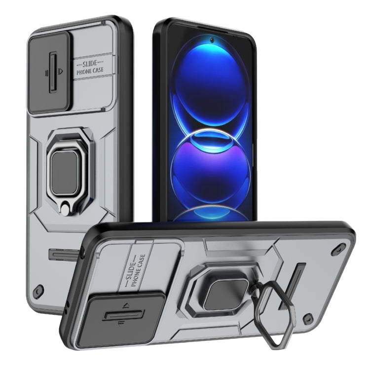 Sliding Camshield TPU + PC Shockproof Phone Case with Holder, For Xiaomi Redmi Note 12 5G Global, For Xiaomi Redmi K60 Ultra 5G, For Xiaomi Redmi K60 5G