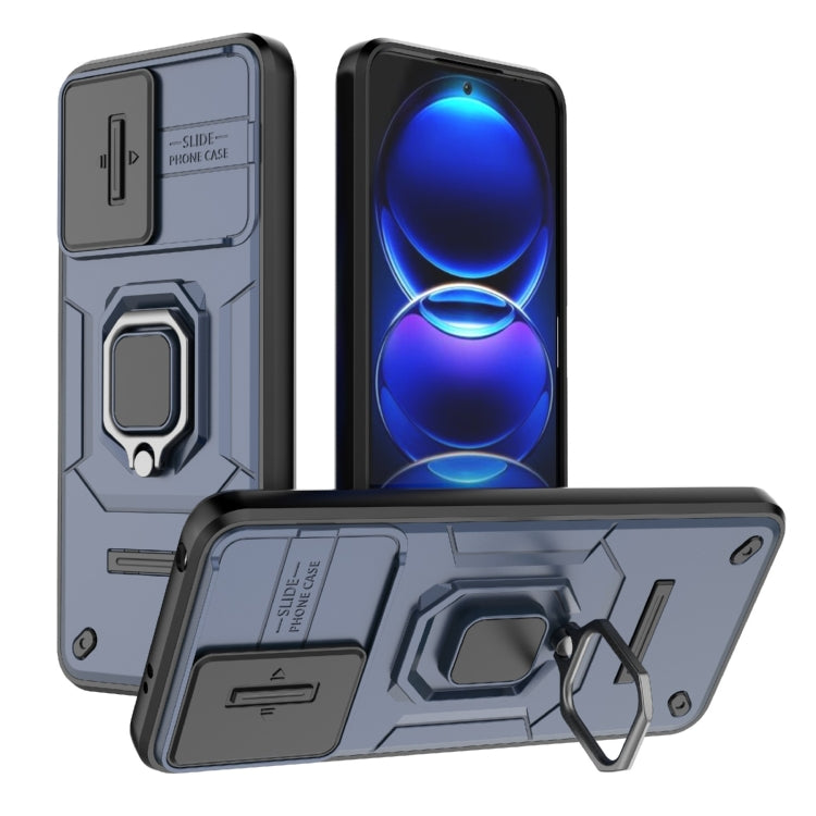Sliding Camshield TPU + PC Shockproof Phone Case with Holder, For Xiaomi Redmi Note 12 5G Global, For Xiaomi Redmi K60 Ultra 5G, For Xiaomi Redmi K60 5G