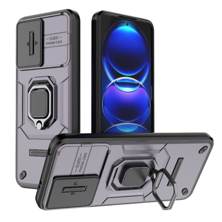 Sliding Camshield TPU + PC Shockproof Phone Case with Holder, For Xiaomi Redmi Note 12 5G Global, For Xiaomi Redmi K60 Ultra 5G, For Xiaomi Redmi K60 5G