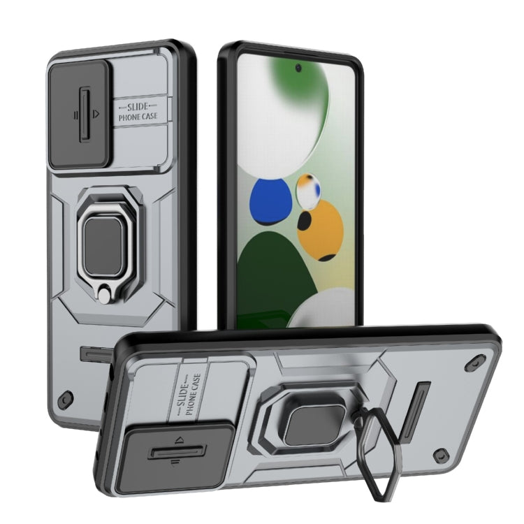 Sliding Camshield TPU + PC Shockproof Phone Case with Holder, For Xiaomi 14, For Xiaomi Redmi Note 13 5G, For Xiaomi Redmi Note 13 Pro 5G, For Xiaomi Redmi K70 5G, For Xiaomi Redmi Note 12S 4G Global, For Xiaomi Redmi Note 12 4G Global                 ...